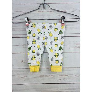 Rae Dunn Baby Lemon Pants 0-3 Months
